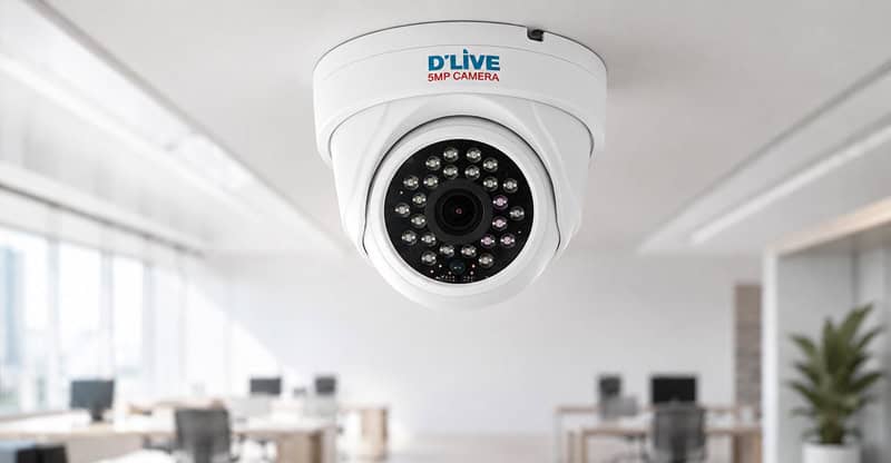 500만 화소 실내용 돔형 CCTV
