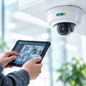 현대 CCTV 설치 후 A/S와 품질 관리 서비스를 표현한 점검 이미지